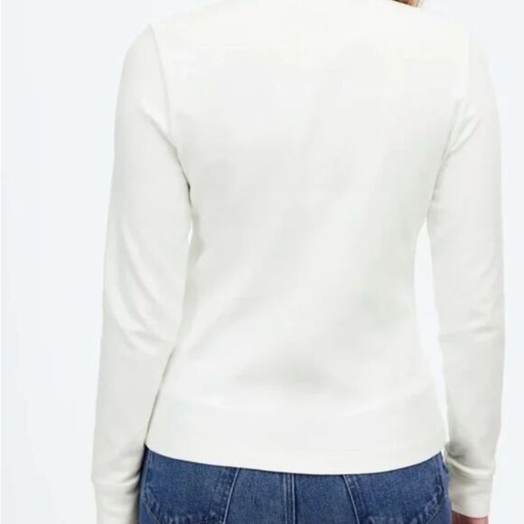 Madewell Ribbed Button-Front Cardigan Size XXS in white NWT cotton casual cute - Picture 16 of 16